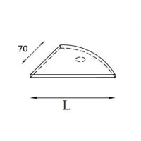 AMS Meble Biurowe - Przystawka do biurka P7 | L=70 cm