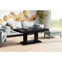 HUBERTUS - QUADRO LUX Ławostół | Czarny połysk