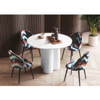 HUBERTUS - RAVEO Stół | Biały połysk