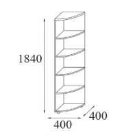 AMS Meble Biurowe - Regał Aktowy RG18 | 5OH | Narożny