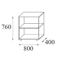 AMS Meble Biurowe - Regał Aktowy RG29 | 2OH