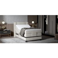 WERSAL - REY Łóżko Kontynentalne Elektrycznie Sterowane 100x200 | Materac Pocket | Materac Pocket