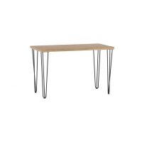 FURNITEX - ST(B)-FX Stół 67x128 | dąb złoty craft I nogi (III) czarne