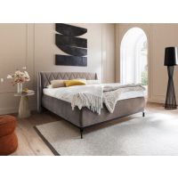 MC AKCENT - SARNIA Łóżko bez pojemnika 140x200 | Tkanina beż 05 | SAR14041