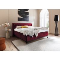 MC AKCENT - SARNIA Łóżko bez pojemnik 160x200 | Tkanina czerwona 09 | SAR16051