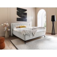 MC AKCENT - SARNIA Łóżko bez pojemnika 140x200 | Tkanina taupe 4303 | SAR14031