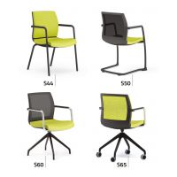 BGROUP - SMART Krzesło Konferencyjne SS50SB | na płozie | Oparcie Tapicerowane | Sztaplowanie do 2 sztuk