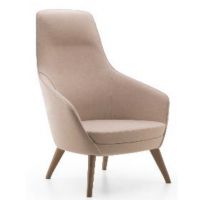 BGROUP - SNAG Fotel Konferencyjny SFL S40W | Stelaż Drewniany na 4 nogach | Niskie Oparcie