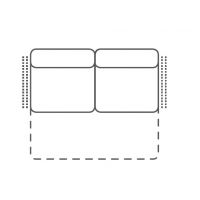 FENIKS MEBLE - COMPASS Sofa 2,5 F BB Z funkcją spania | Bez boków
