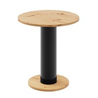 HUBERTUS - SOLO MINI Ława 60 | Dąb artisan | Czarny połysk | Dąb artisan