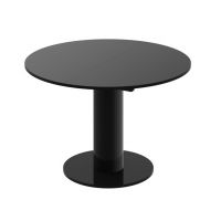 HUBERTUS - SOLO LUX Stół 100-144 | Czarny mat | Czarny połysk | Czarny połysk