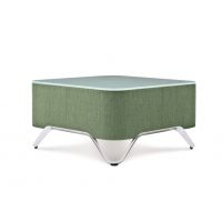 PROFIM - SOFTBOX Stolik S2 | Blat Szklany / Okleina Naturalna / HPL