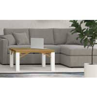 ORTUS - VITTORIO Orzech Stolik | Blat obłogowany | Grubość blatu 4 cm