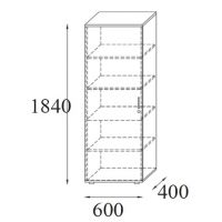 AMS Meble Biurowe - Szafa Aktowa RG12 P/L | 5OH