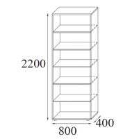 AMS Meble Biurowe - Regał Aktowy RGW1 | 6OH