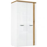 Forte - TULUZA Szafa ubraniowa TUZS821B Biały Połysk