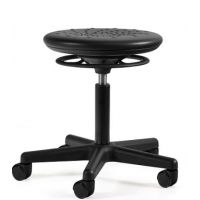 UNIQUE MEBLE - DURO LT21 Taboret | Czarny | Steraż Czarny