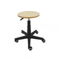 MAZUR KRZESŁA - Taboret Black Sklejka | Na Kółkach