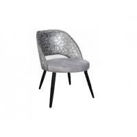 HALEX - TOBI II Krzesło | Noga metalowa stożkowa czarna