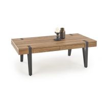 HALMAR - Ława Tuluza, orzech miodowy / czarny