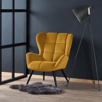 HALMAR - TYRION Fotel | musztardowy