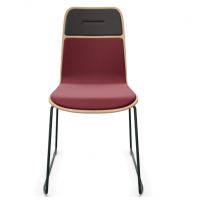 NOWY STYL - VAPAA Krzesło Ramowe FRAME CHAIR CFS W HB | Sklejka bukowa / Bejcowana z nakładkami tapicerowanymi | Bez podłokietników | Wysokie oparcie