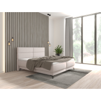 MEBLE BEST - VERDON Łóżko kontynentalne z pojemnikiem | 160x200 | Topper HR 4 cm