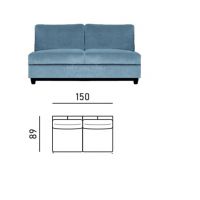 Meblomak - FANO EL.2,5RN | Element 2,5-os. | Bez boków | Rozkładany