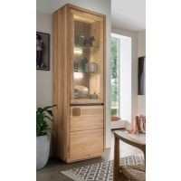 G+K MEBLE - WZ-0159 Witryna I Prawa | Dąb