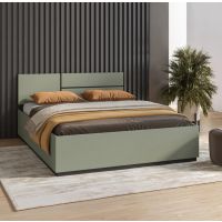 HELVETIA MEBLE WIERUSZÓW - CROSS S Łóżko 160 | Zgaszona zieleń | 24GWMY31